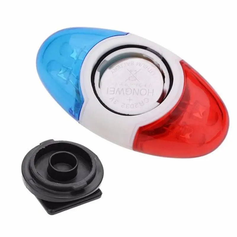 Bike Light Bicycle 4 Flashing LED 4 Sounds Police Siren Trumpet Horn Bell Bike Rear Light car Light Waterproof