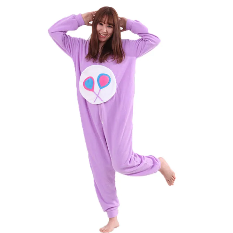 

Purple Bear Kigurumis Animal Pajama Adult Women Girl Onesie Anime Jumpsuit Halloween Christmas Outfit Cartoon Overalls Suit