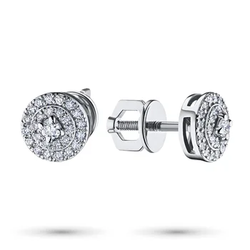 

Pusety of white gold with diamonds e0901ps02182900