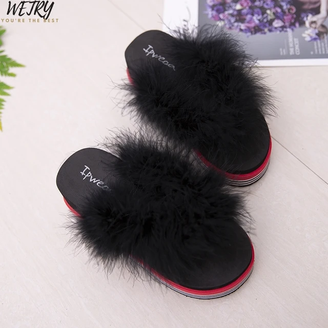 fenty slippers fur