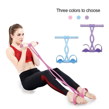 

Women Men Multifunctional Sit Up Foot Pedal Fitness Resistance Band Home Office Portable Soft Body Building Elastic Exerciser