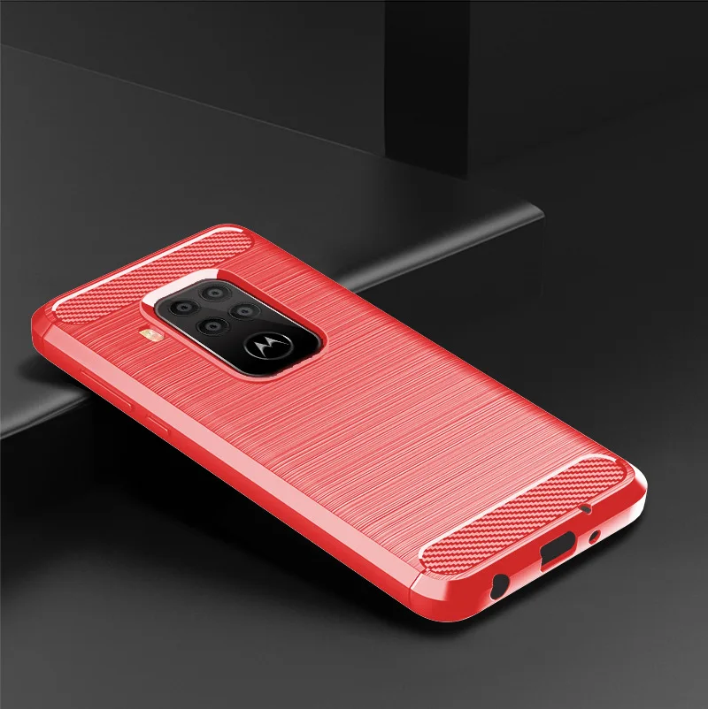 Для Motorola Moto One Pro Чехол Мягкий чехол из углеродного волокна для телефона Moto One Cover противоударный бампер полная Защита силиконовый чехол