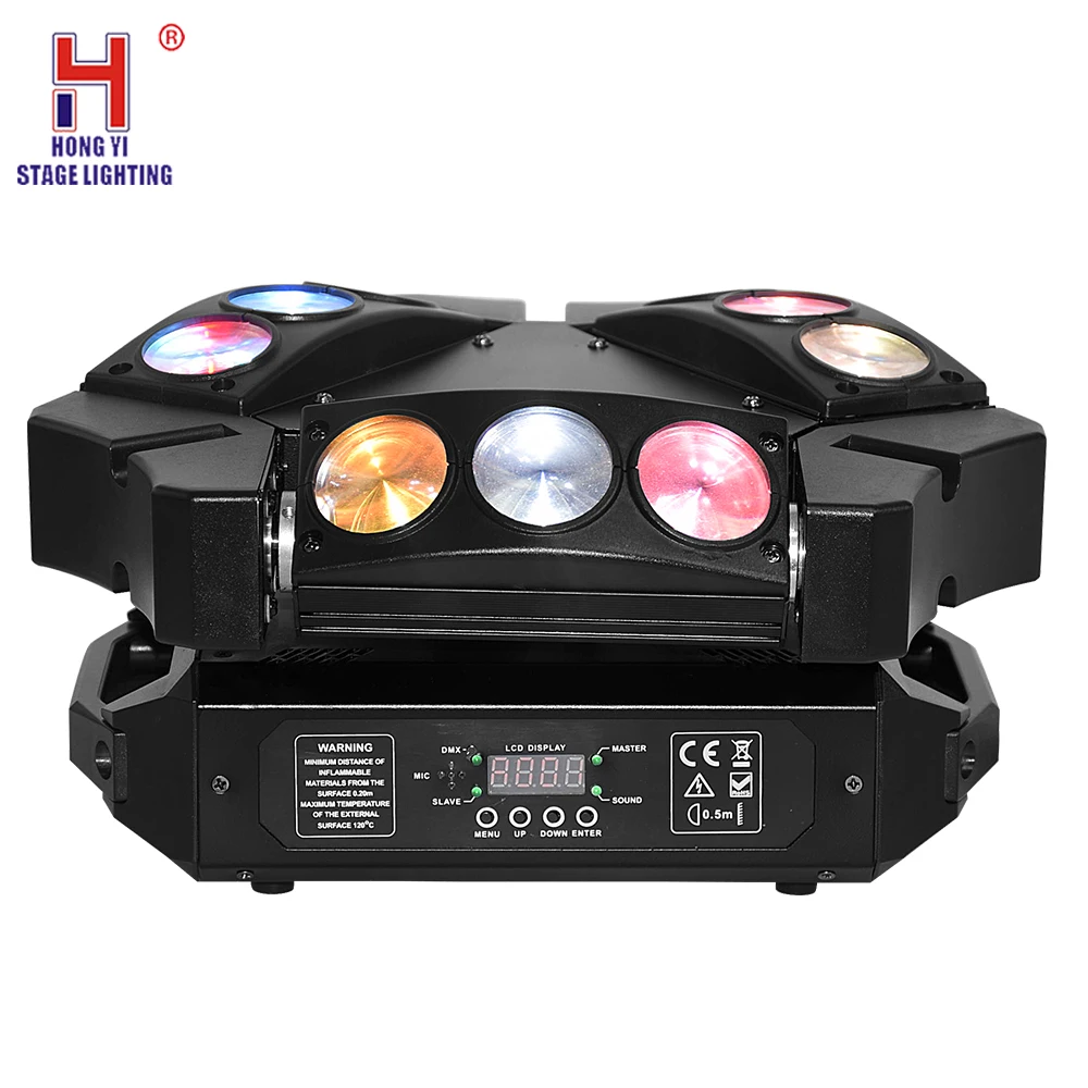 9x12W Spider Light Светодиодный мини-паук 9x12 Вт сценический светильник RGBW с движущейся головкой, светильник-паук, хороший для диско-dj, вечерние светильник s(2 шт./лот - Цвет: 9x12W Spider Light