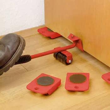 

Wall Organizer TOOLS Universal Wheel Furniture Moving System Weight Mobile Home Moving Tool Plastic Handling Five-Piece Manual