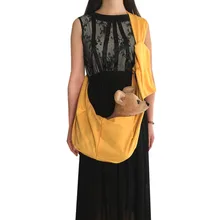 Slung одно плечо сумки для перевозки животных Пешие прогулки путешествия собака слинг Перевозчик дышащий Открытый щенок рюкзак Прямая поставка