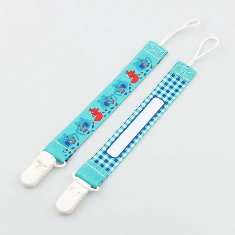 2PCS Baby Pacifier Chain Safe Plastic Clips Fabric Cartoon Prints Dummy Soother Nipple Holder Baby Teether Clips 2PCS Baby Pacifier Chain Safe Plastic Clips Fabric Cartoon Prints Dummy Soother Nipple Holder Baby Teether Clips