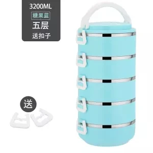 Bento коробка из нержавеющей стали японский контейнер для завтрака термо для еды портативный ланчбокс для детей пикника офисные рабочие школьные ланчи - Цвет: 5th floor