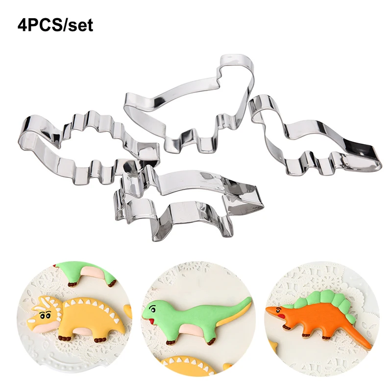 Dinosaur Fondant Ice Biscuit Cookie Pastry Cutter Cake Decorating Baking Mold KV 