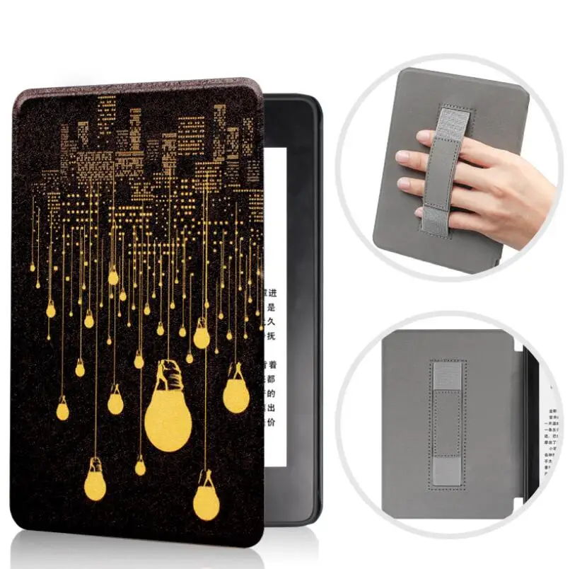 Чехол Gligle handstrap для Amazon kindle Paperwhite 4 корпус электронной книги 1 шт./лот+ пленка для экрана+ сенсорная ручка - Цвет: 5