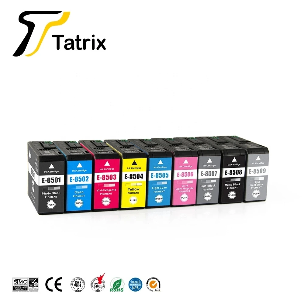 Tatrix совместимый для Epson T8501 t8501-t8509 чернильные картриджи костюм для Epson SureColor P800 SC-P800 принтер