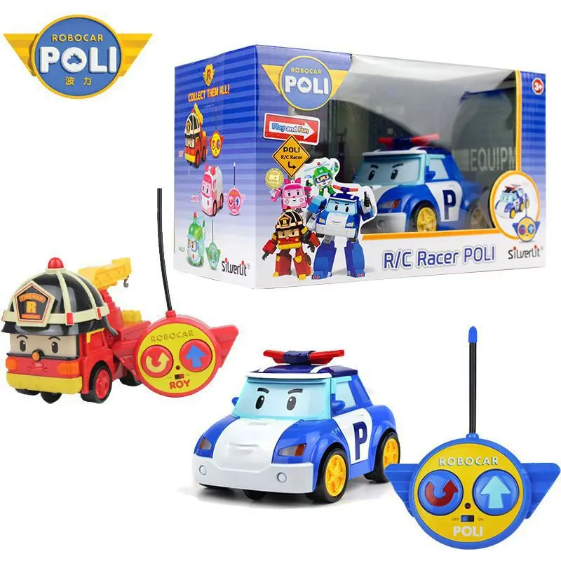 

Genuine Product Silverlit Poli Perley Remote Control Multi-functional Deformation Robot Fire Truck Police Car Transformation Ser