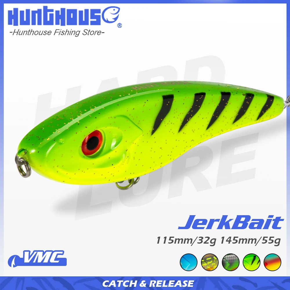 Фото Рыболовная приманка hunhouse Jerkbait Musky Buster, 11,5/14,5 см, 32/52 г №1
