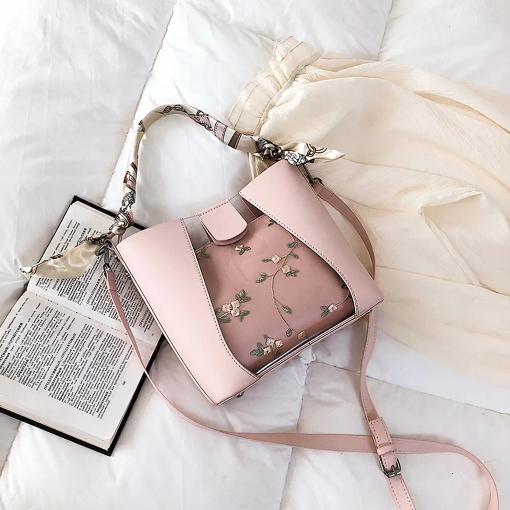 35# Новые женские модные однотонные элегантные сумки через плечо с принтом