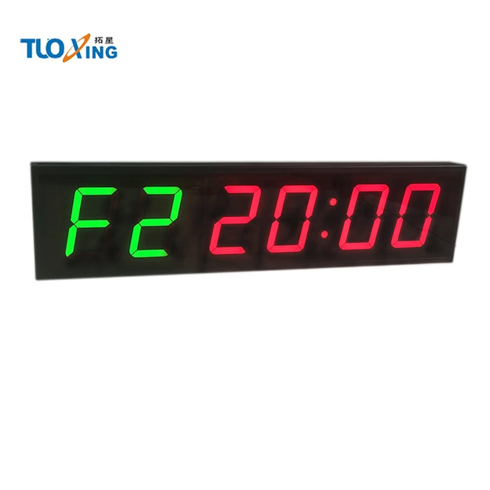 

4'' large LED Wall Clock WOD Gym Fitness CrossFit Programmable Interval Timer