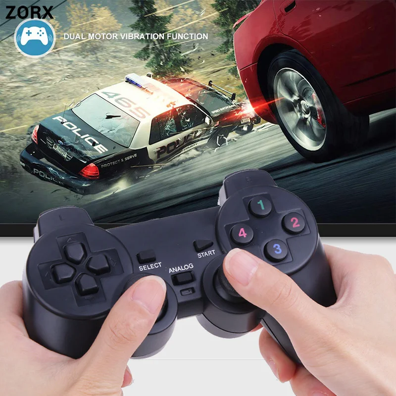 

USB Wire Game Controller Dual Vibration Shock Gamepad Joystick for PC Computer Laptop Game Pad for WinXP/Win7 8 10 Vista Gamepad