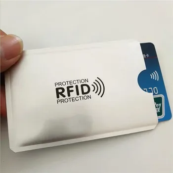 5-20PCS Anti Rfid Card Holder NFC Blocking Reader Lock Id Bank Card Holder Case Protection Metal Credit Card Case Aluminium 1