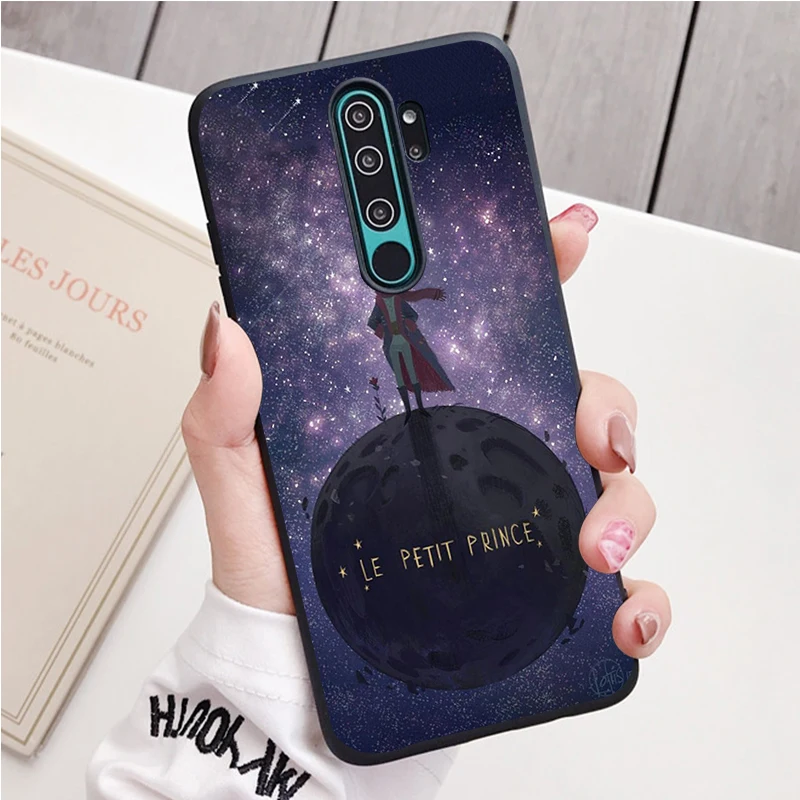 Little Prince black Silicone Phone Case For Redmi note 8 7 Pro S 8T for redmi 9 7A Cover cases for xiaomi blue