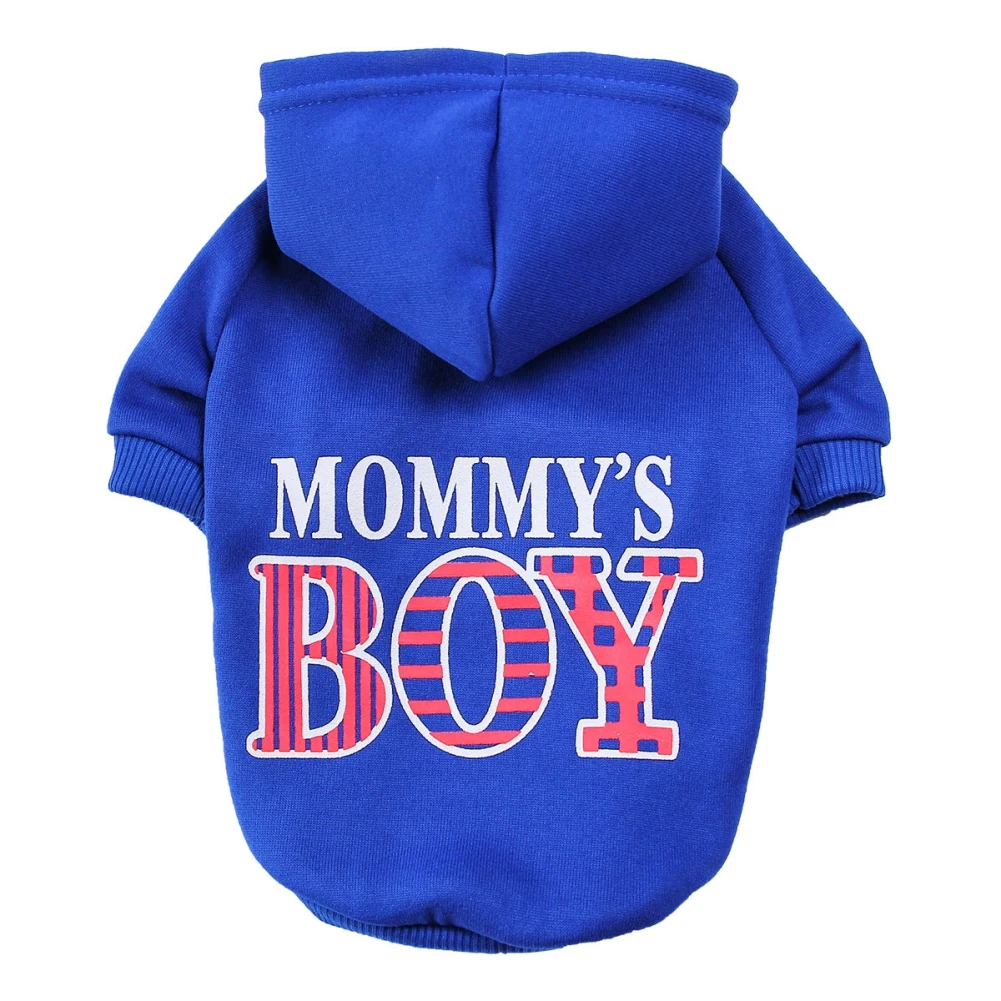 Letter Boy Printed Coat Pet Dog Clothes Puppy Hoodies Bullfight Clothes