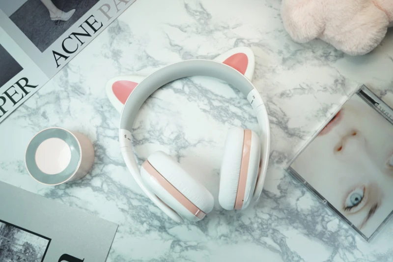 IConstel Новинка Censi Moecen кошачьи ушки Bluetooth беспроводная гарнитура белая девочка комикс hifi стерео над ухом музыкальные игровые наушники