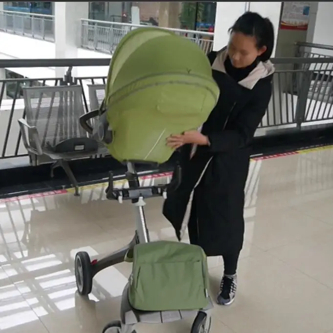 Детская коляска 2 в 1 Высокий пейзаж dsland douxbebe europen big baby