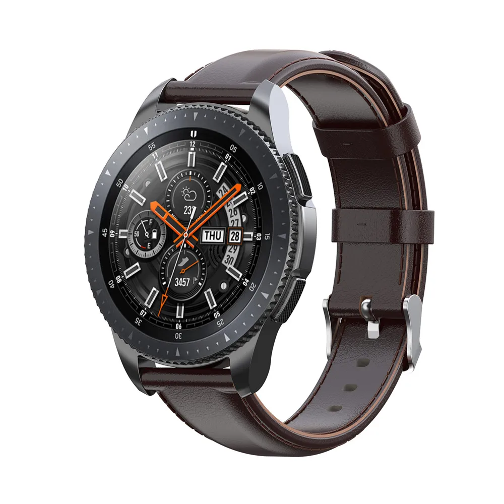 22 мм масло воск подлинный кожаный ремешок для часов Ремешок для samsung gear S3/Galaxy Watch 46 мм/gear 2/gear 2 Neo Live ремешок для умных часов