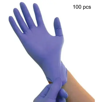 

100PCS Wear Resistance Nitrile Disposable Gloves Food Testing Household Cleaning Washing Gloves Anti-Static Gloves