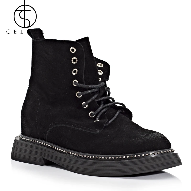 

NEW Women' Boots Casual Shoes Female Fashion Martin Boots Lace Up High Leisure Women Vulcanize Shoes Platform