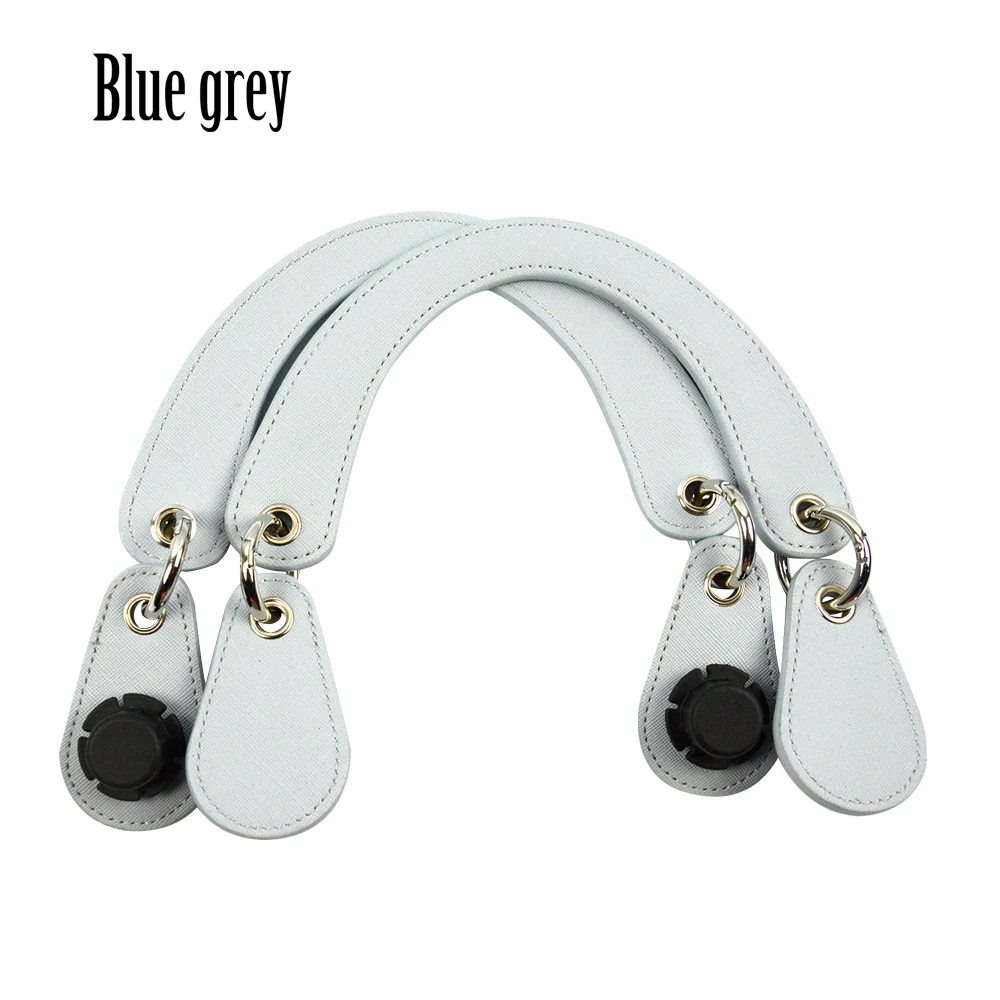blue grey Новые изогнутые кожаные съемные капли для пояса ручка для классического мини Obag Huntfun квадратная сумка городской шик женская сумка O сумка - Цвет: blue grey