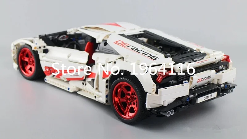 CADA C61018 Technic серия Lamborghin Huracan LP610-4 модель строительные блоки классический MOC Супер гоночный автомобиль игрушки для детей