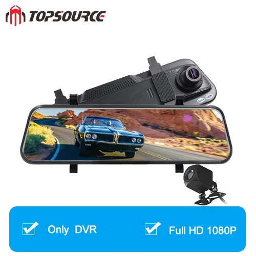 TOPSOURCE Android зеркало 4G DVR ADAS Автомобильная камера 1" авто зеркало заднего вида 1080P WiFi gps видеорегистратор регистратор видео рекордер - Название цвета: Only DVR