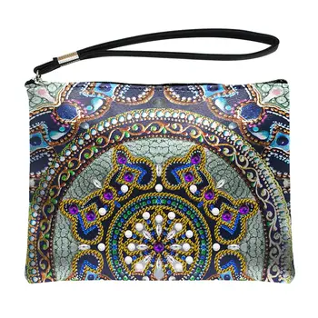 

Diamond Embroidery 5d Diy DIamond Hand Bag Mandala Diamond Painting Home Decor Bag With Diamonds Shiny Bead Gift For Mother QB07