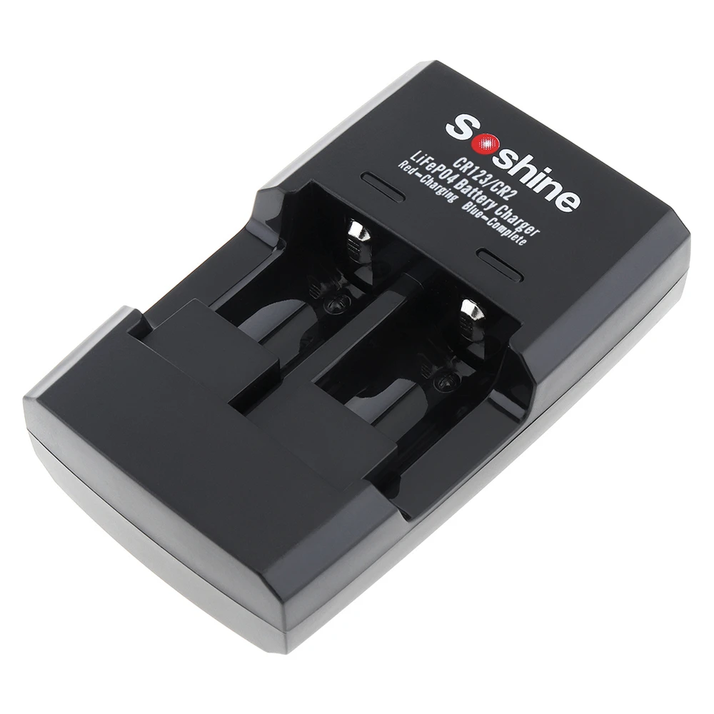 Battery Charger Battery Charger Adapter Original LiFePO4 Battery Charger CR123 Charger For 16340 CR2 15266 14250 3.2V Dual-slot USB without Battery