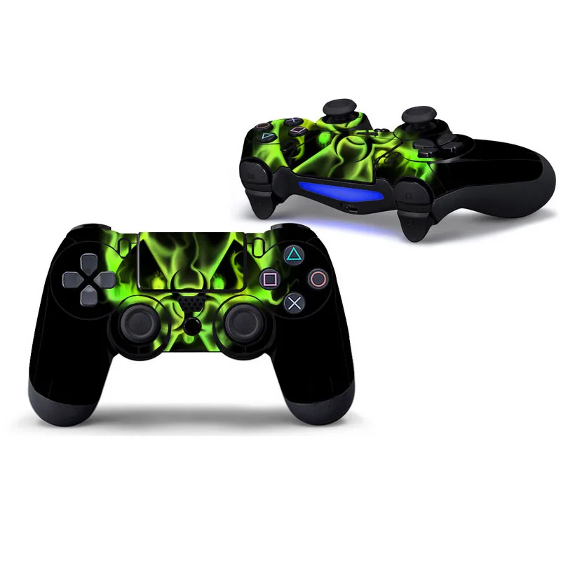 Blue Skull vinyl Skin For PS4 Controller Protective Sticker Camouflage For Playstation 4 Gamepad Accessories Decal Cover