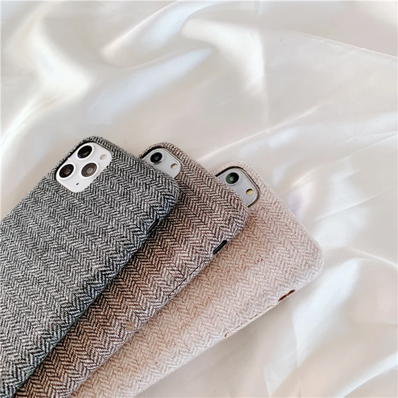 LOVECOM плюшевый тканевый чехол для телефона для Apple iPhone 11 Pro X XS Max XR 8 7 6s 6 Plus ультратонкий холщовый Мягкий силиконовый чехол-накладка