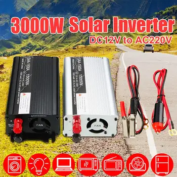 

3000W Max Solar Inverter 12V 220V Modified Sine Wave USB Car Charger Converter Adapter Voltage Transformer