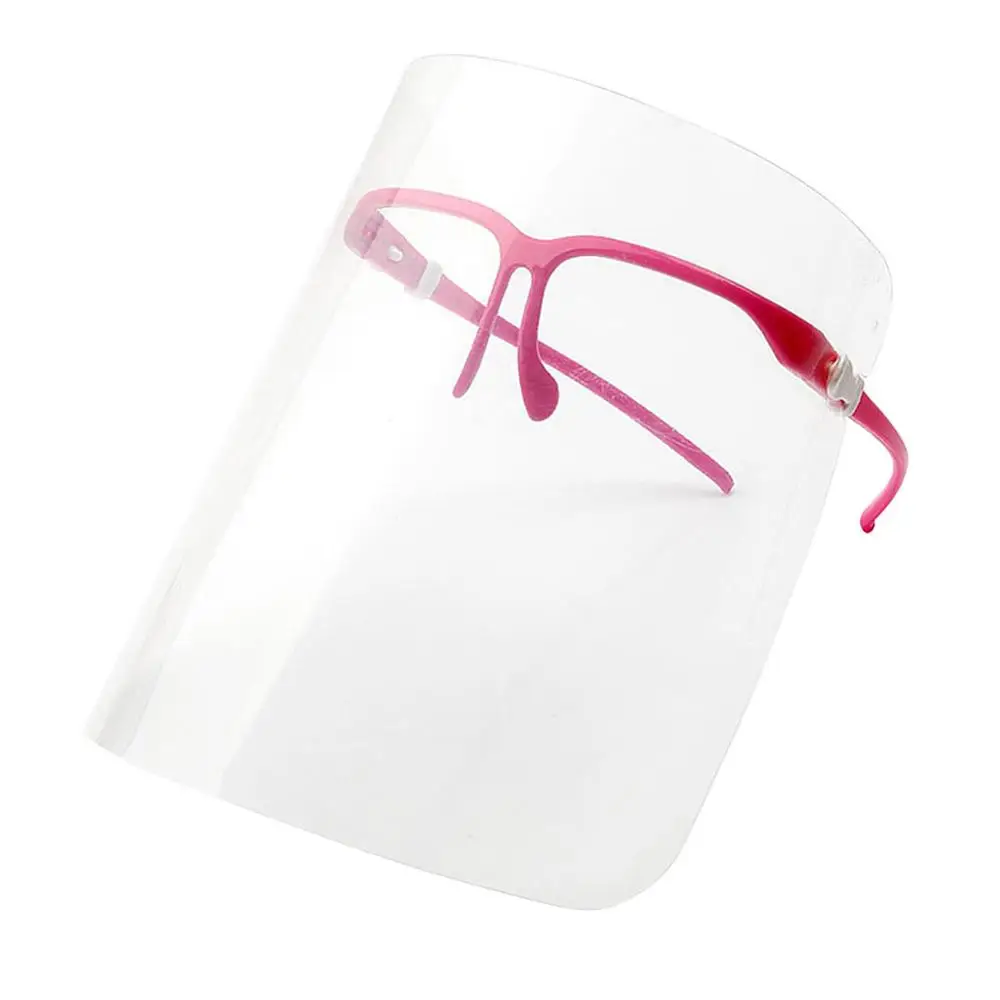 10Pcs Face Shield Mask Anti Saliva Splash Eyewear Anti-fog Detachable Protect Face Frame Visors for Travel Kitchen Household 6