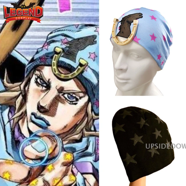 JoJo Hats Johnny Joestar Hat SBR Joe Kid Beanie Caps Cosplay Headbands  (Black): Clothing, Shoes & Jewelry 