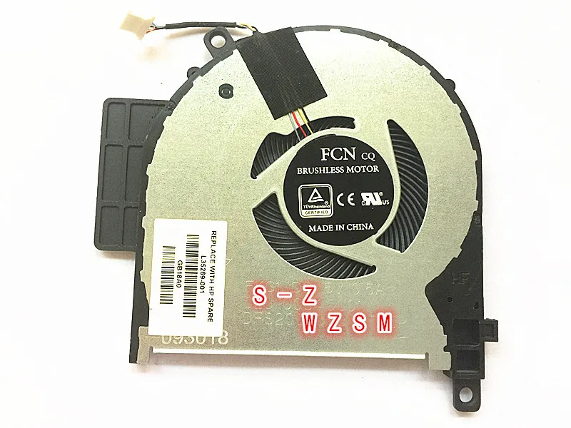 WZSM Original Laptop/Notebook CPU cooling Fan for HP WASD OMEN ENVY X360 15-CN DFS200405BY0-FKG1 023.100C4.0001