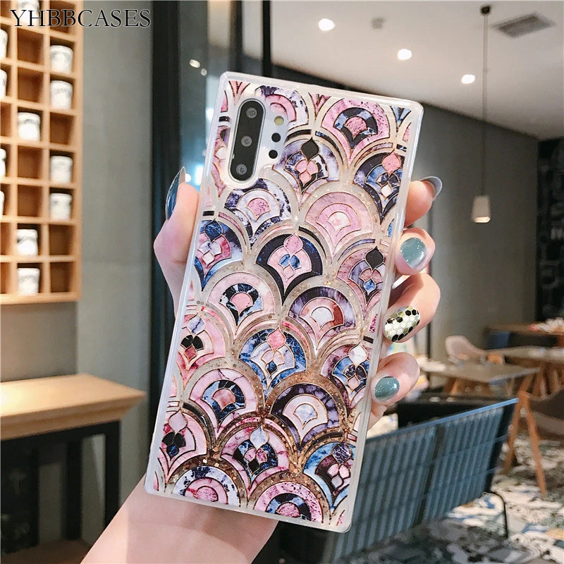 YHBBCASES Ретро рельефный дворцовый чехол с цветами для samsung Note 10 8 9 Galaxy S8 S9 S10 Plus