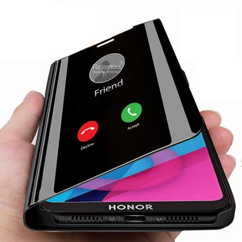 

Honor 8S Case Smart Mirror Case For Huawei Honor 8S Honor8S KSE-LX9 on Honor 8 S s8 honer 8s Flip Book stand phone coque fundas