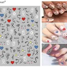 Модный тип лак для ногтей задний клей деколь декорации ногтей стикер для ногтей типсы красота