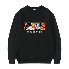 

Japan Anime Demon Slayer Sweatshirt Men New Rengoku Kyoujurou Eyes Print Pullover Streetwear Man Woman Cool Cartoon Sweatshirts