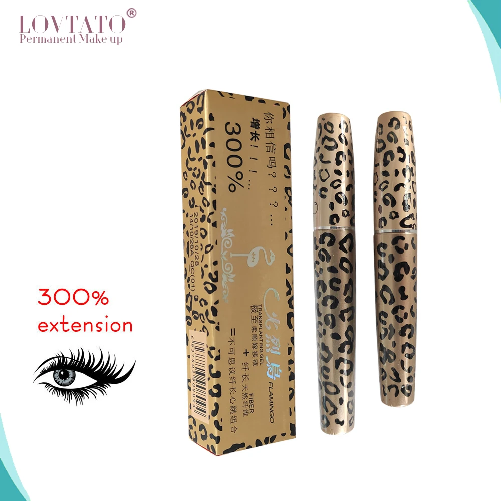 Удлиняющая и изогнутая Водостойкая тушь для ресниц Leopard Panther 300% наращивание