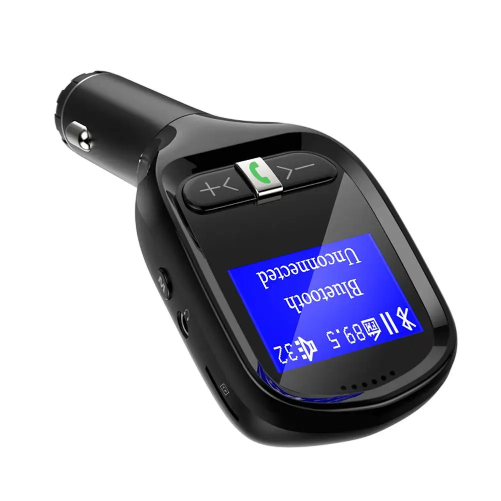 Универсальный Флип беспроводной Bluetooth Автомобильный MP3-плеер ЖК-дисплей автомобильные звонки через гарнитуру автомобильный Bluetooth fm-передатчик с USB зарядным устройством