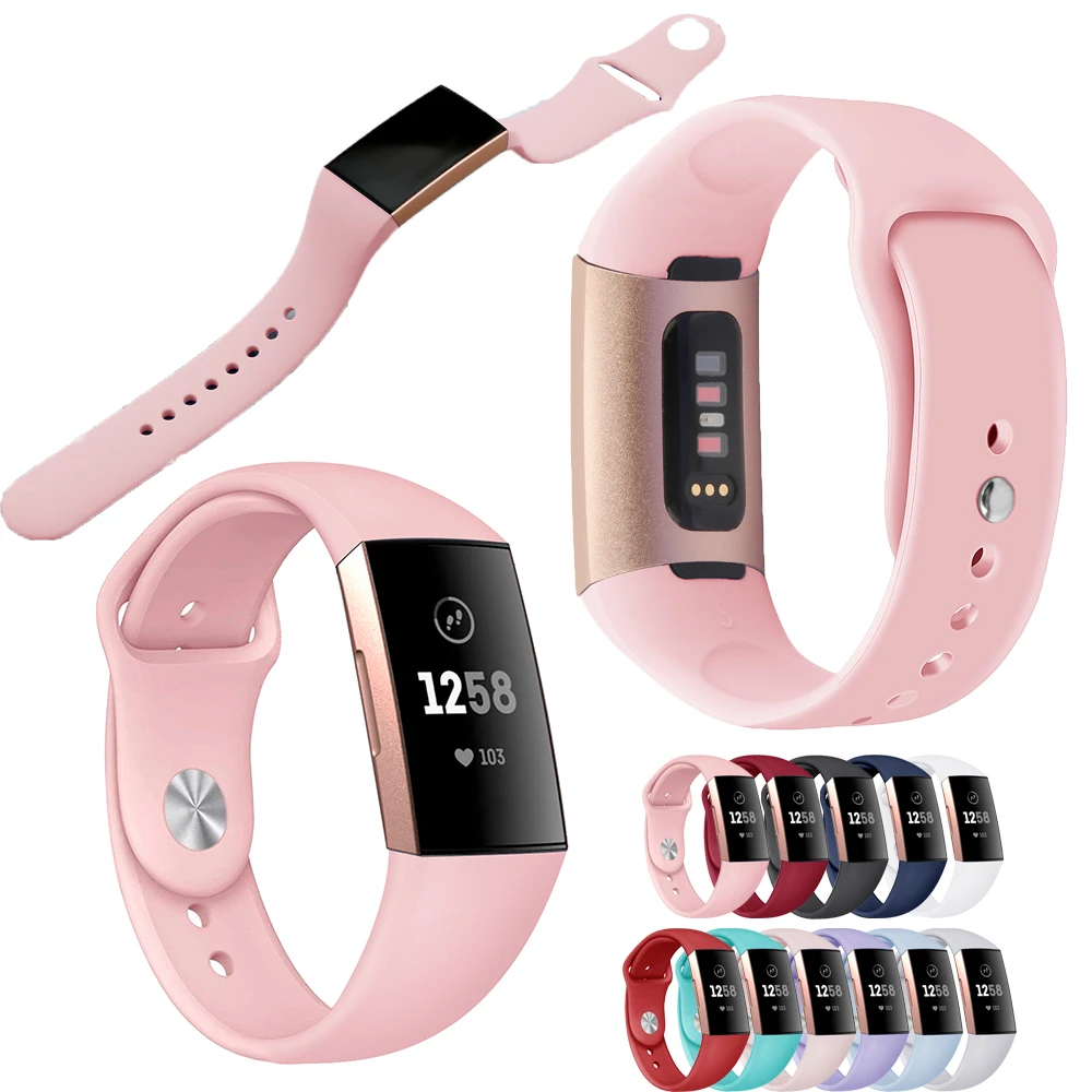 1 шт. яркие силиконовые часы, браслет, ремешок, сменные браслеты для Fitbit Charge 3, аксессуары для умных часов