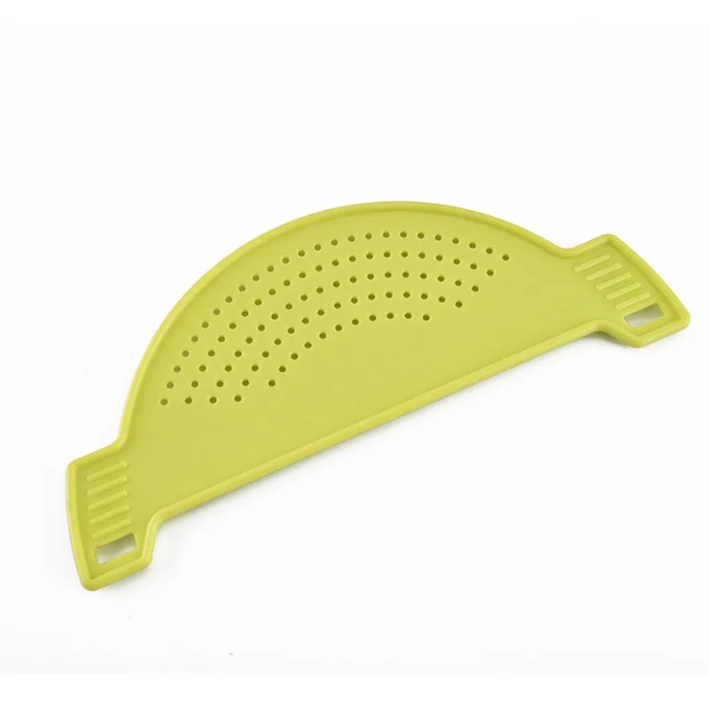 Rice Washing Drain Board Pot Funnel Strainers Water Filters Handle Type Fruit Vegetable Wash Colander Kitchen Tools - Цвет: Цвет: желтый