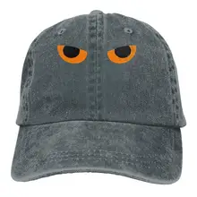 Мужские и женские регулируемые винтажные джинсы бейсболки Angry Eye Dad Hat