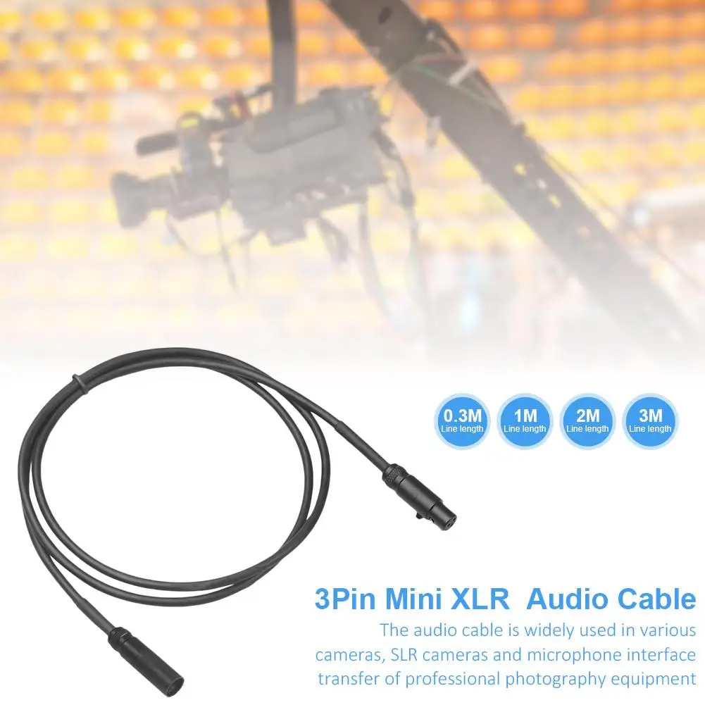 3pin MINI XLR мужчин и женщин аудио кабель SA105 для камер Профессиональная фотография оборудования Микрофон интерфейс подключения