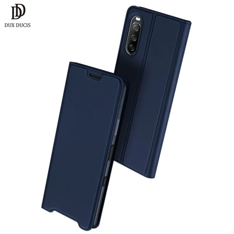 Чехол-книжка для Sony Xperia 10 III DUX DUCIS Skin Pro Series кожаный чехол-бумажник Xperia10 аксессуары