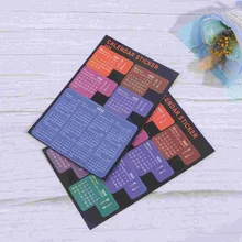 

1 Set 2020 Calendar Sticker Monthly Calendar Label Practical Sticker Self-Adhesive Divider Schedule Planner
